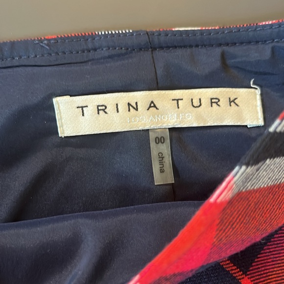 Trina Turk Tartan Plaid Mini Skirt - Picture 2 of 2